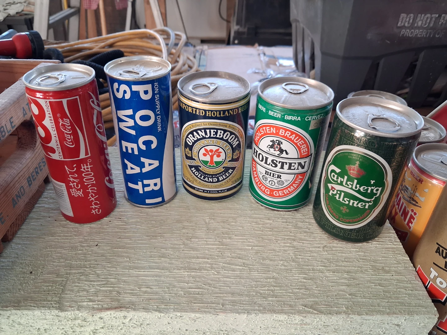 Collection of Assorted Beverage Cans