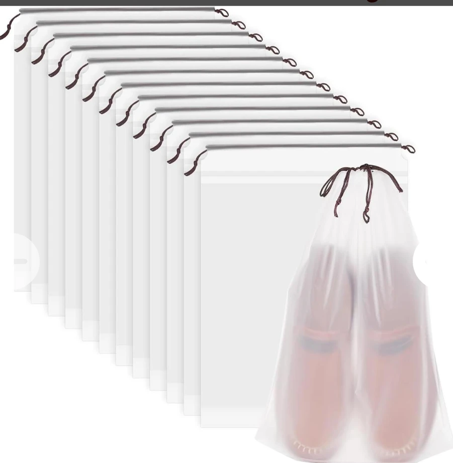 12 Pack Drawstring Storage Bags for Shoes and Toiletries