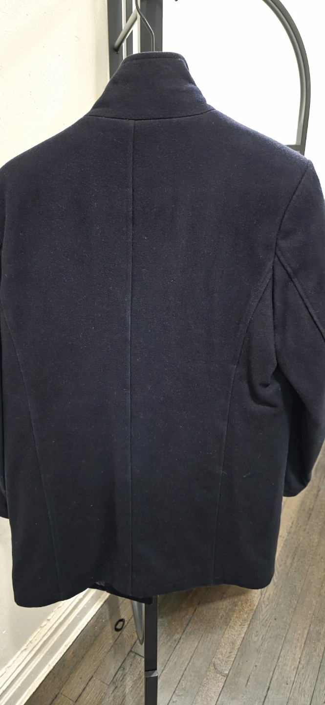 Tommy Hilfiger Men's Dark Navy Wool Peacoat small - photo 3