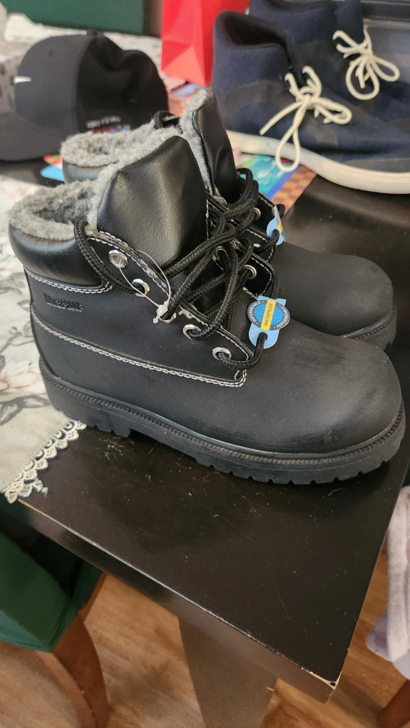 Black Waterproof Winter Boots kids size 1.5