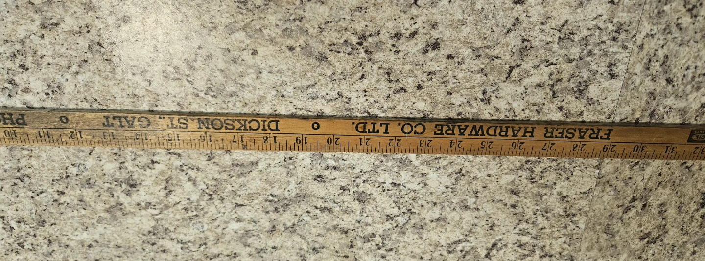 Fraser Hardware Co. Ltd. Wooden Ruler - photo 2