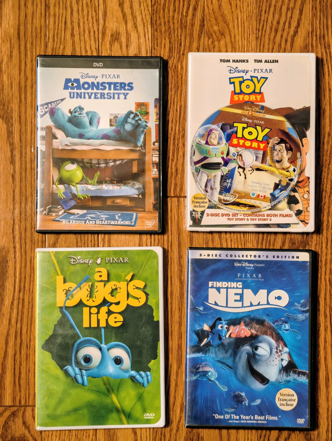 Disney Pixar DVD Bundle: Monsters University, Finding Nemo +