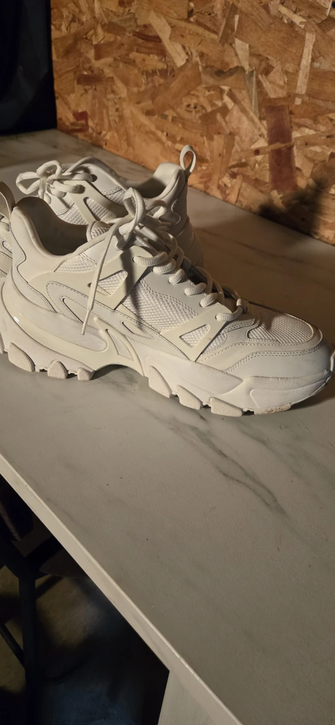 Michael Kors White Leather and Mesh Chunky Sneakers - photo 3
