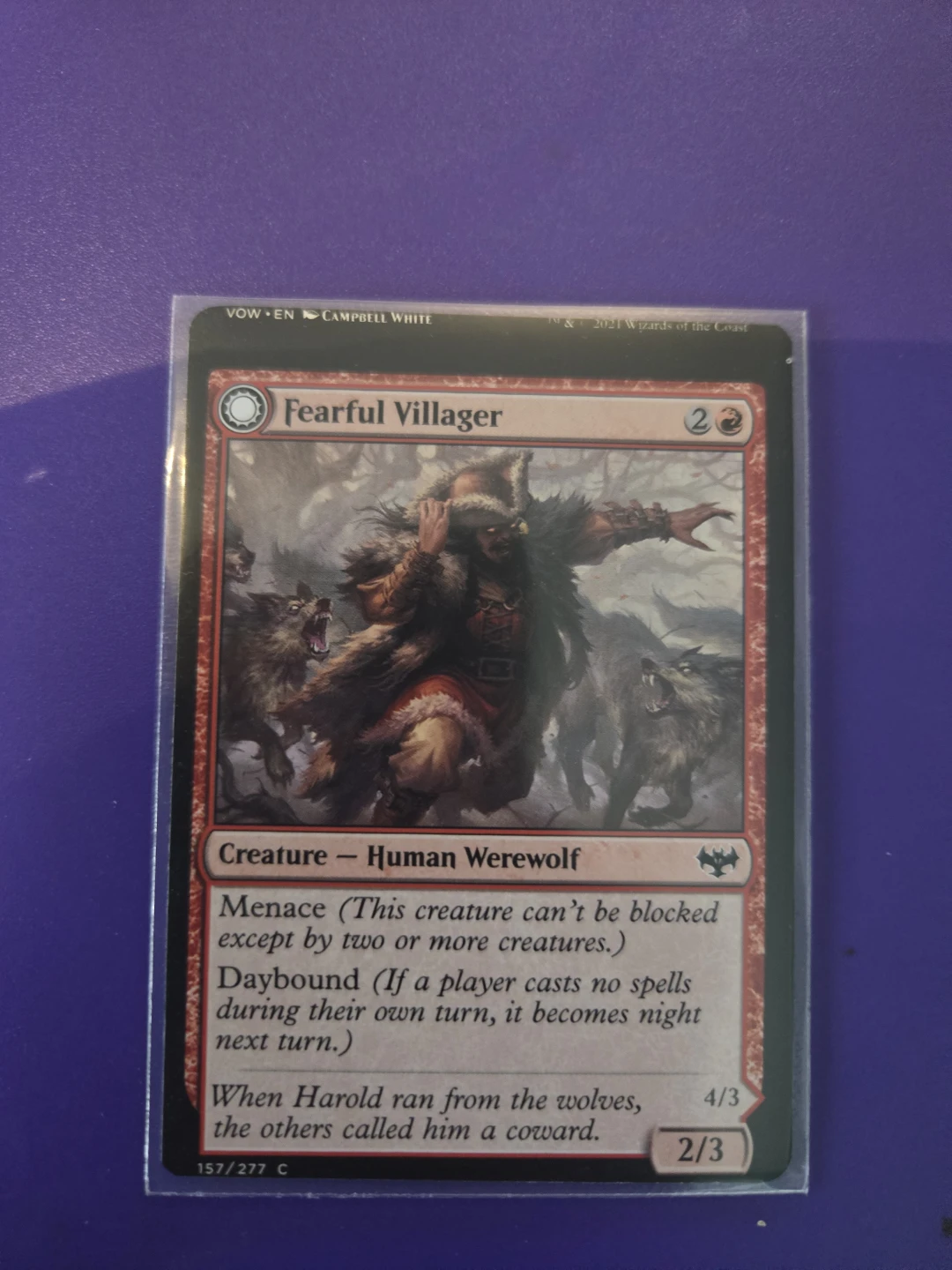 Magic - Fearful Villager - Miscut