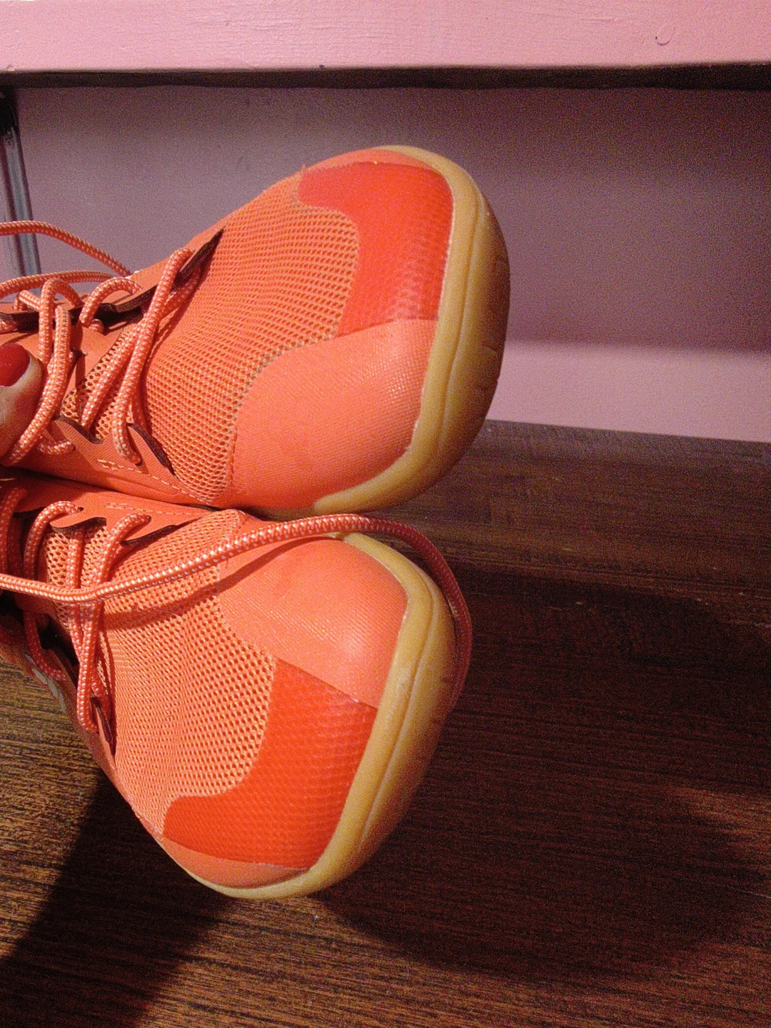 VIVOBAREFOOT Orange Mesh Running Shoes Size 7