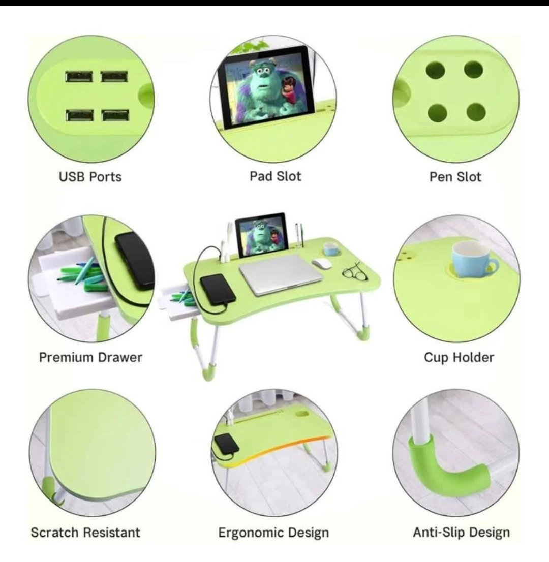 Adjustable Lap Desk with USB Ports - photo 4