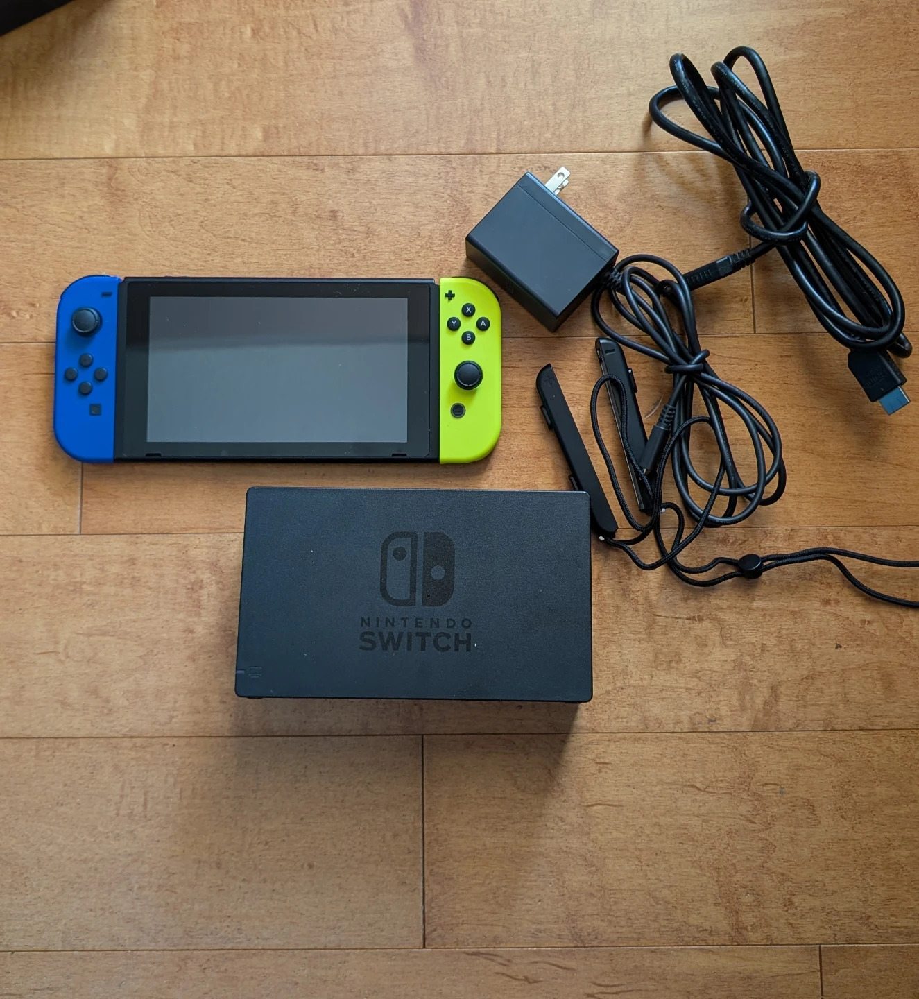Nintendo Switch Console - Blue and Neon Green