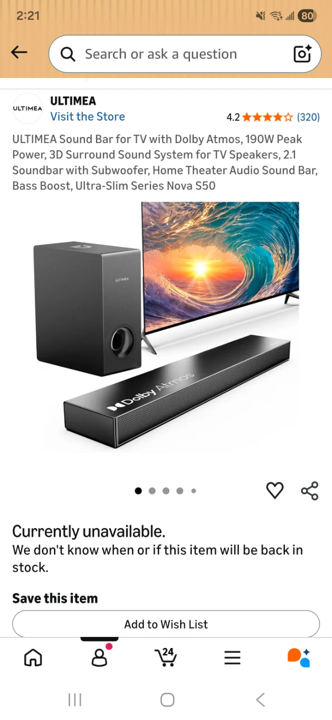 70" Samsung QLED 4K QE1 TV,  Ultimea Dolby Atmos Bar, Tv mount - photo 5