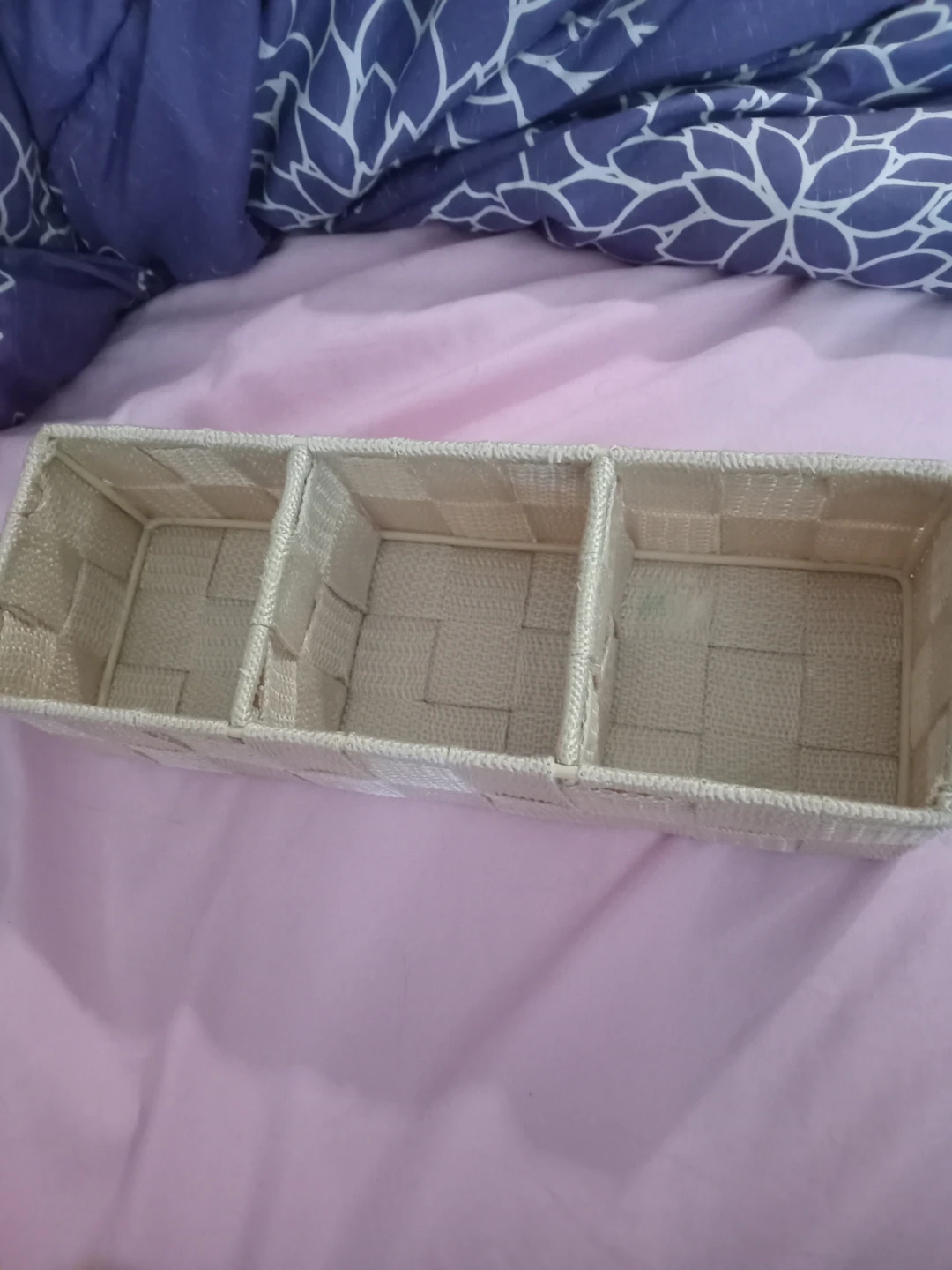 Woven 3-Compartment Organizer Basket - photo 2