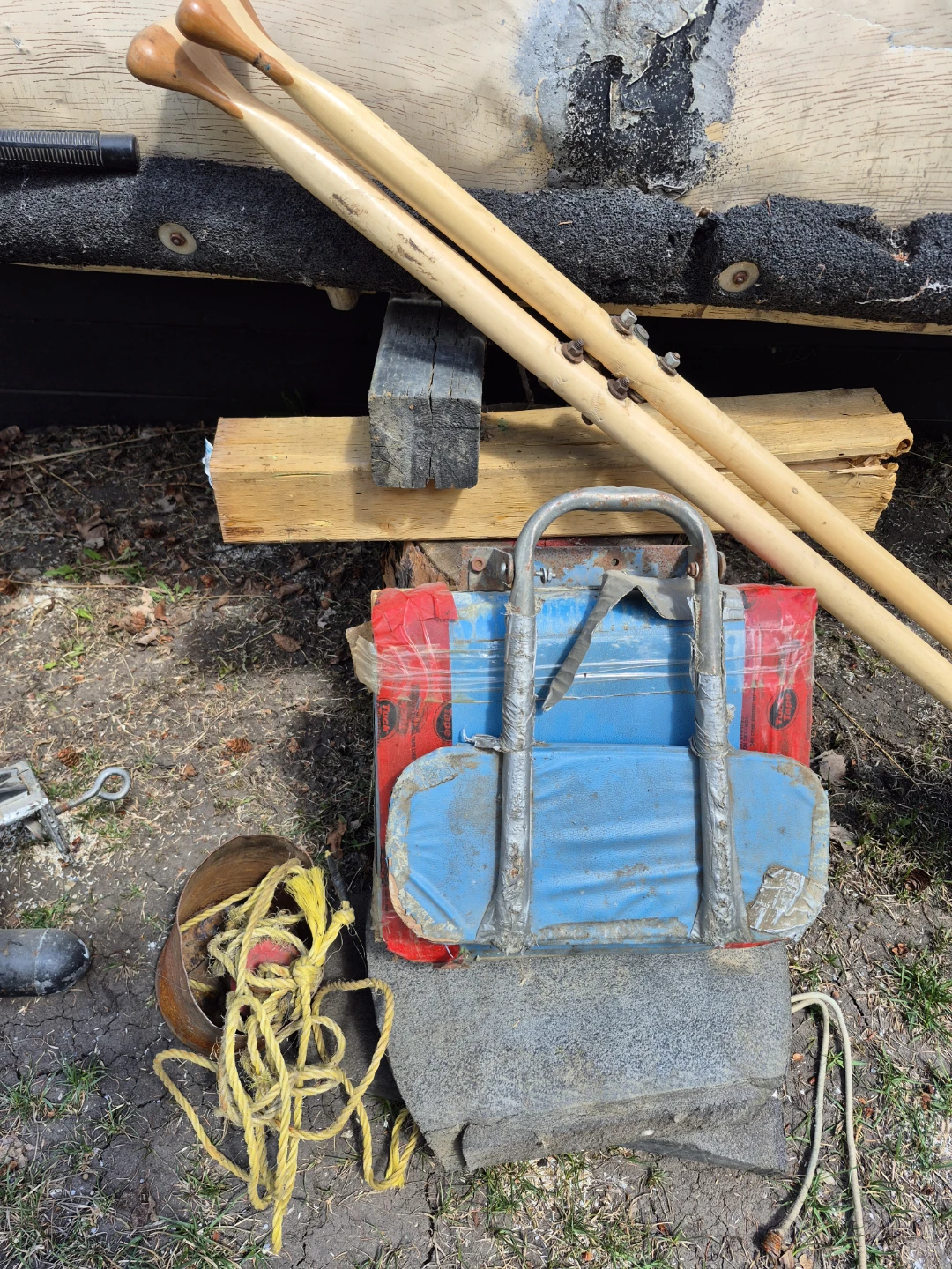 Canoe- with Minn Kota Trolling Motor and Oars - photo 4