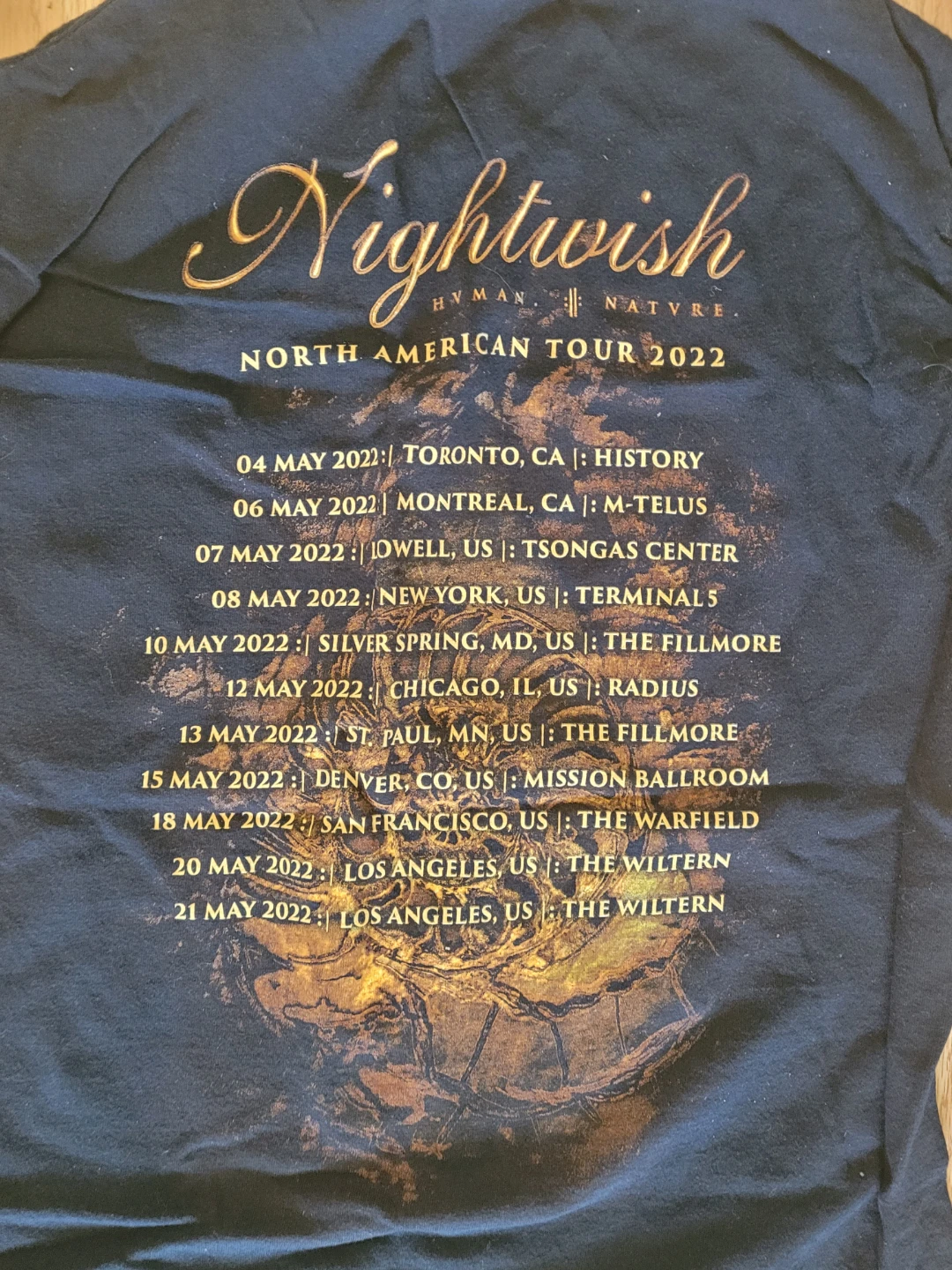 Nightwish North American Tour 2022 T-Shirt - photo 2