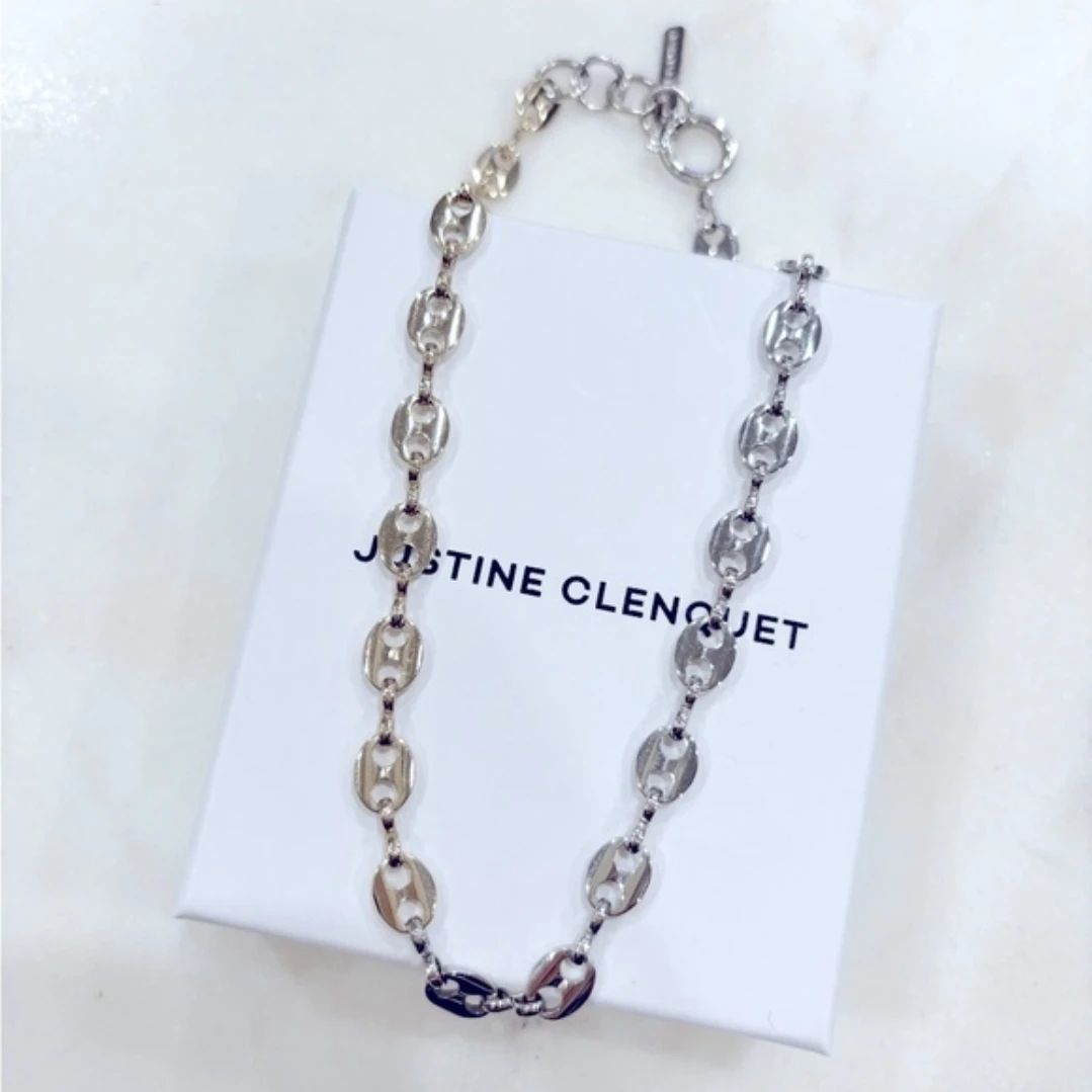 Justine Clenquet JOY Chain Choker Necklace Two-Tone Silver Gold - photo 4