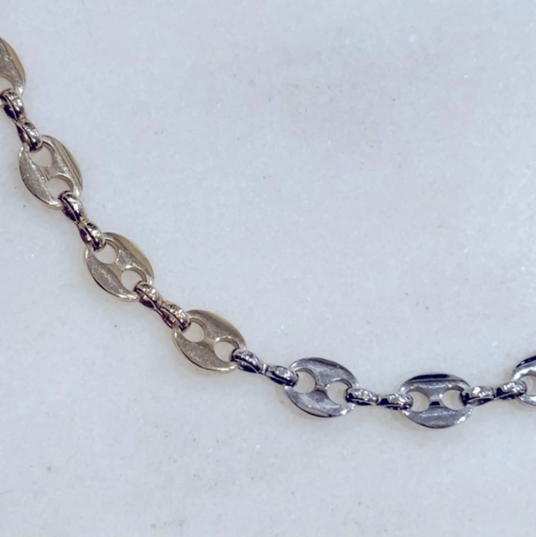 Justine Clenquet JOY Chain Choker Necklace Two-Tone Silver Gold - photo 5