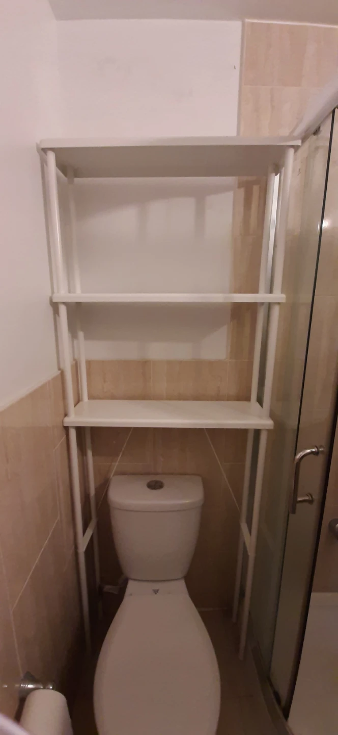 White 3-Tier Over-the-Toilet Shelf Unit