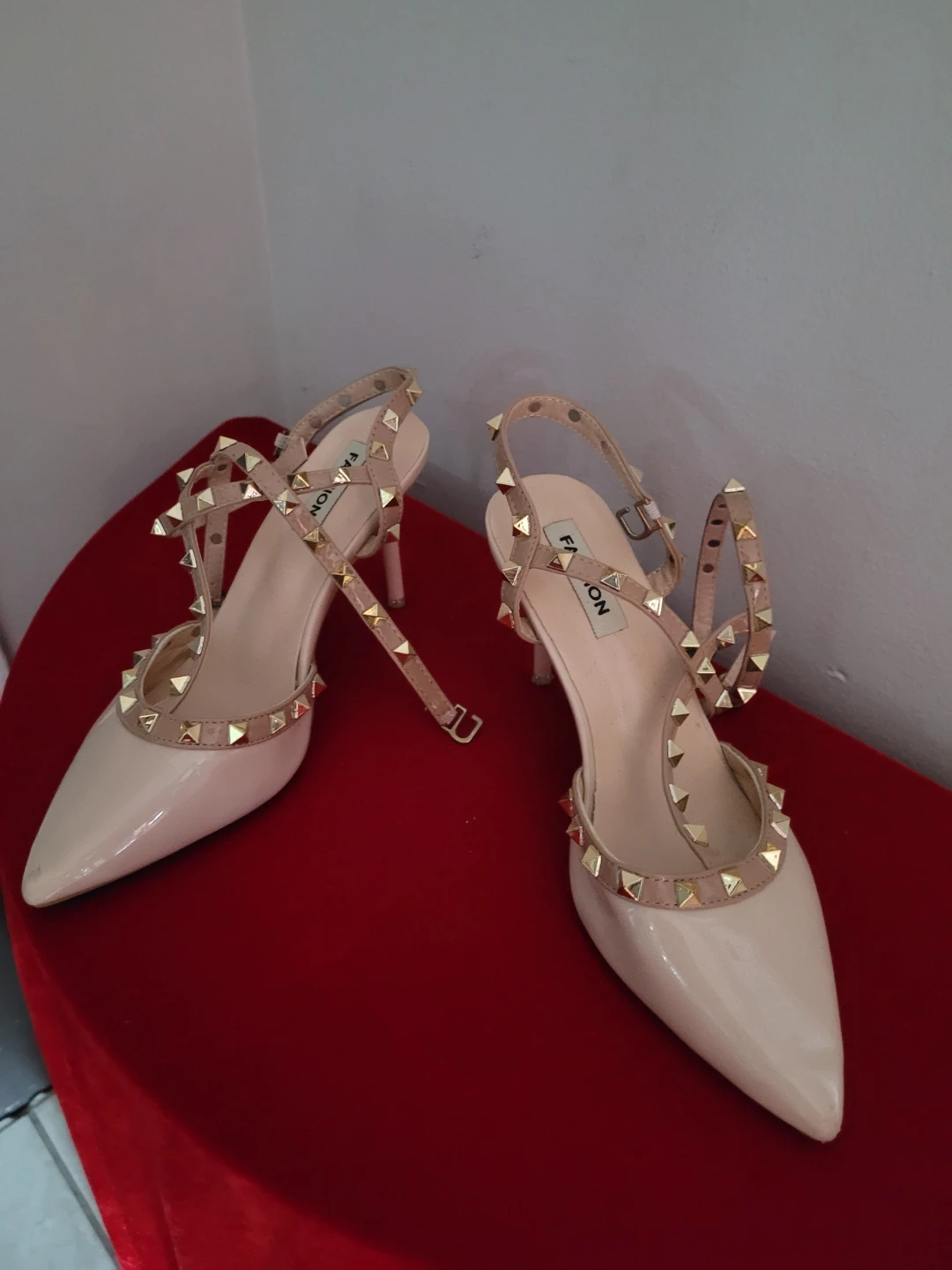 Women's Studded Slingback Heels - photo 3