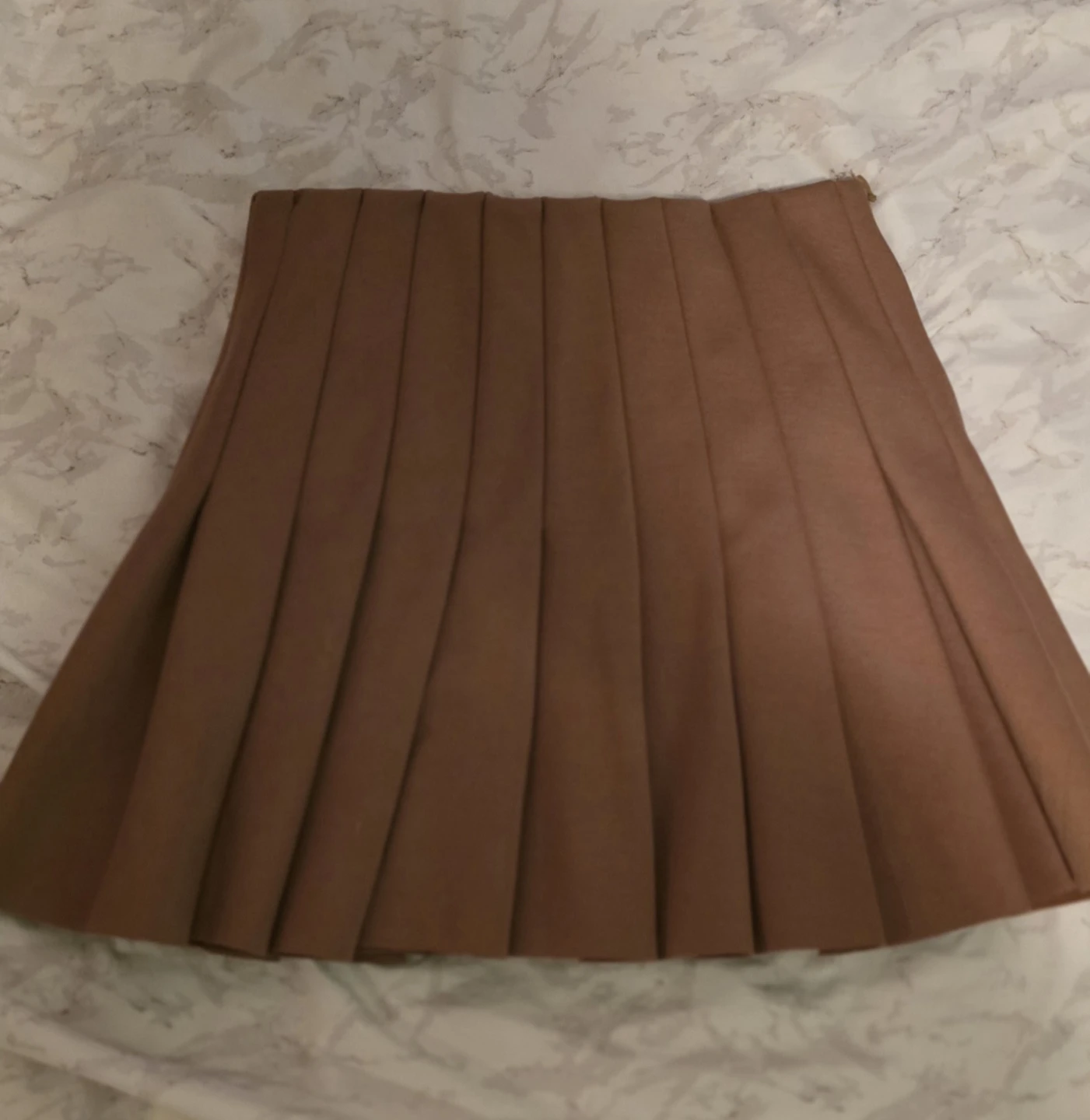 Forever 21 Pleated Mini Skirt - Tan - XS