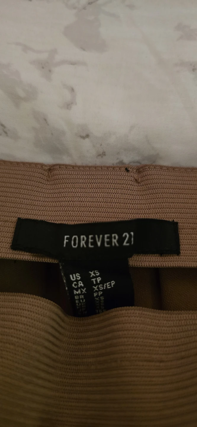 Forever 21 Pleated Mini Skirt - Tan - XS - photo 2