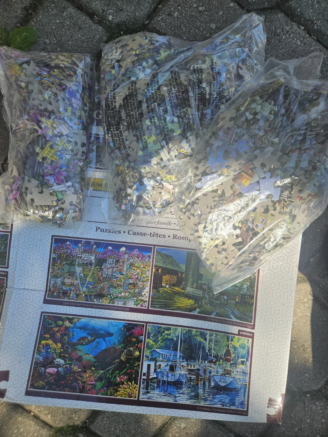 Three 1000-Piece Puzzles