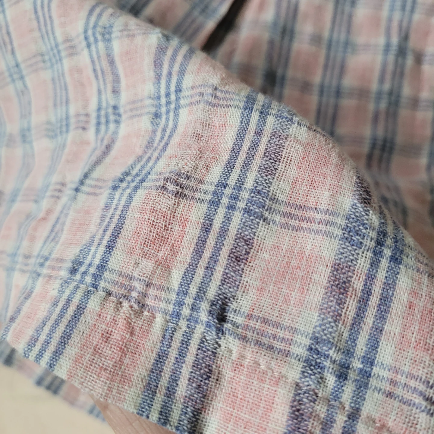 Plaid Cropped Pants - Size L - photo 3