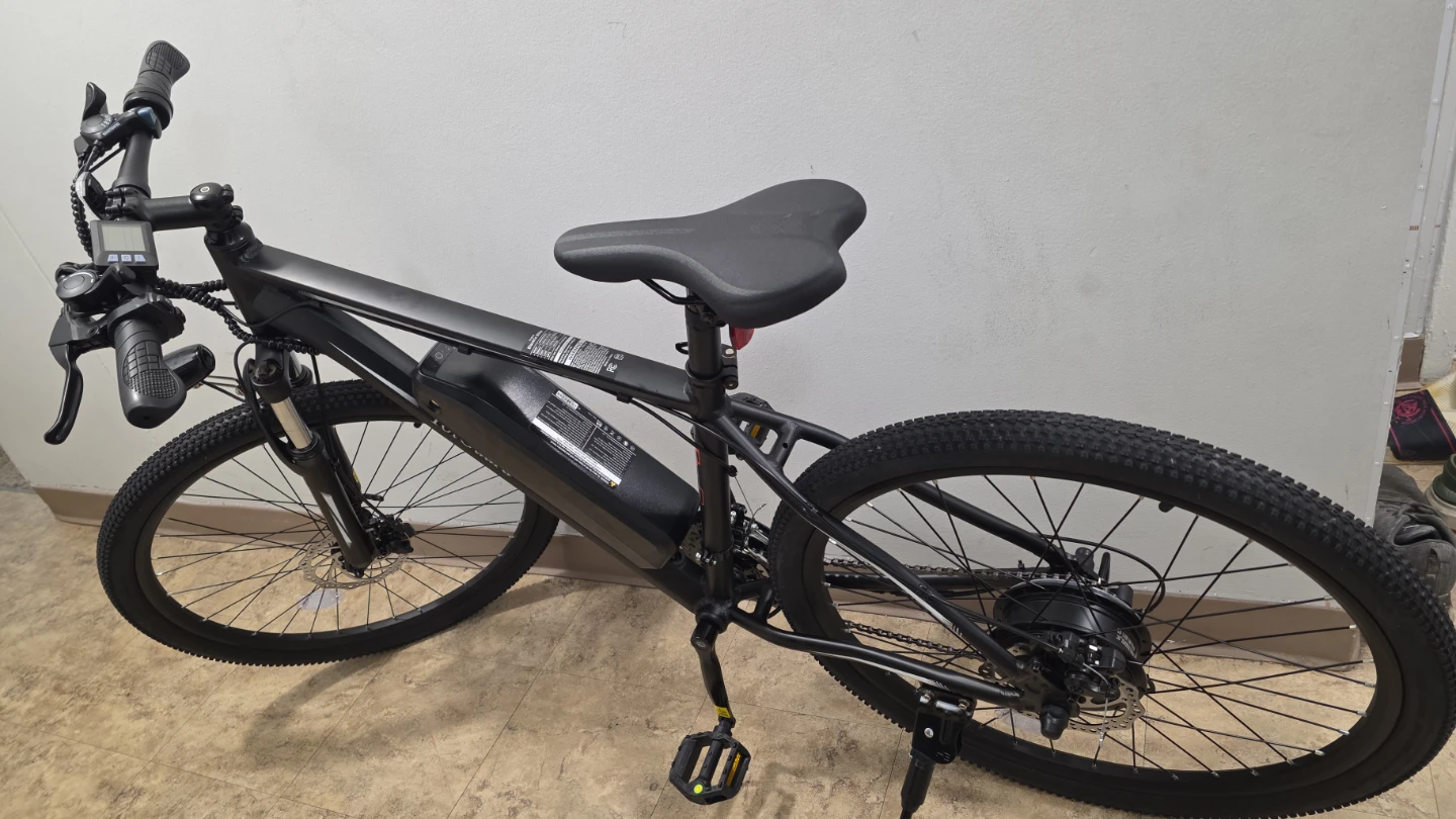 Black Electric Mountain Bike