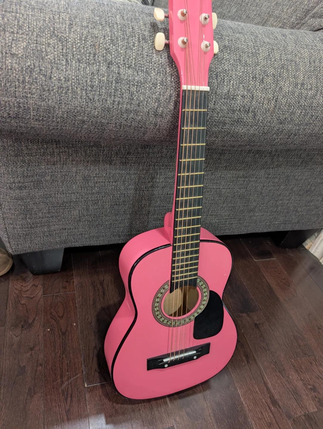 Pink Acoustic Guitar