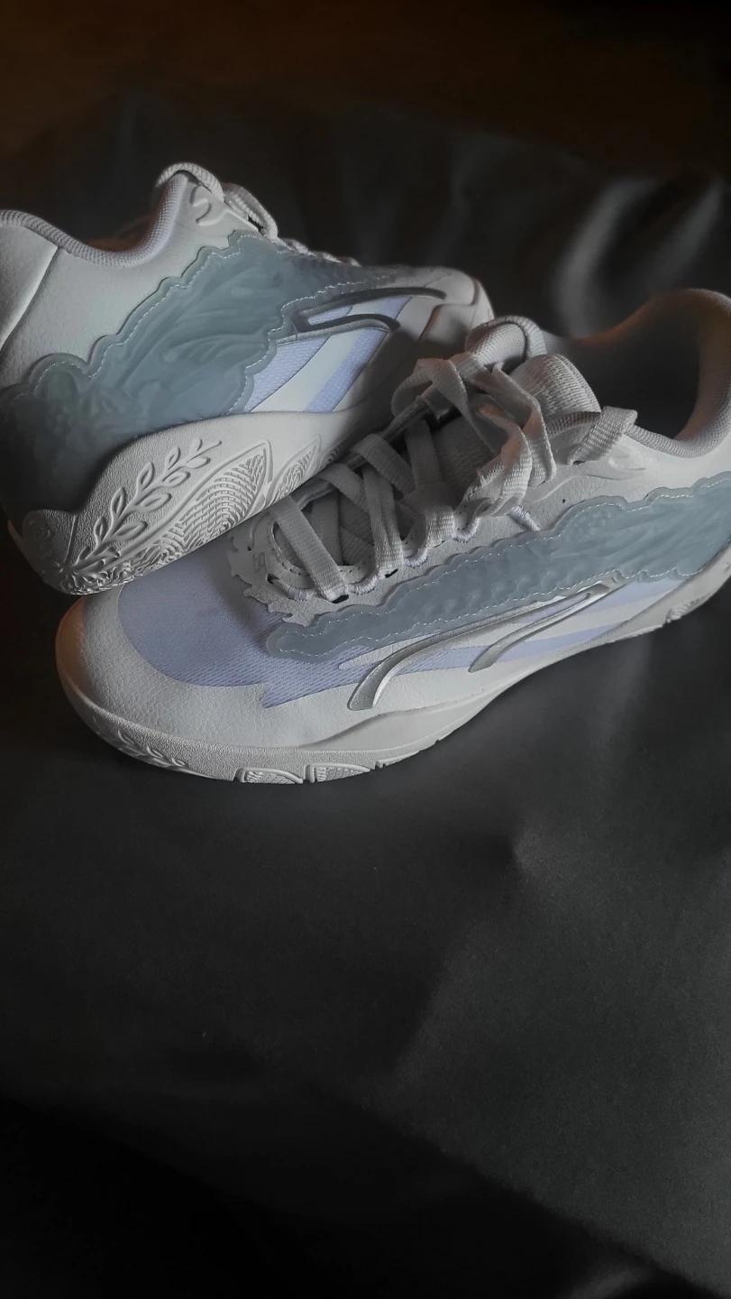 Puma White & Grey Athletic Shoes - photo 2