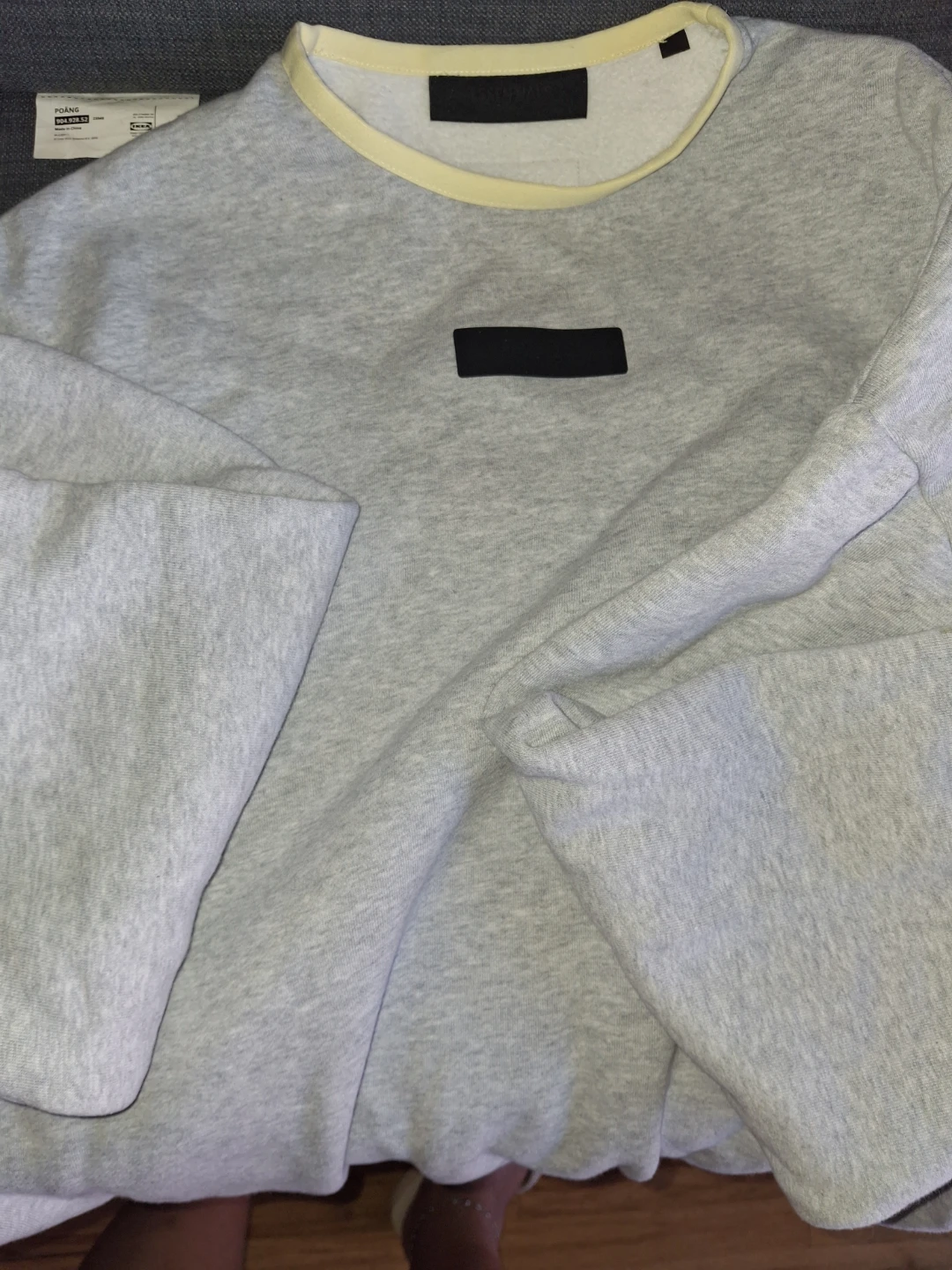 InFear of God Essentials Light Grey Crewneck Sweatshirt - photo 5