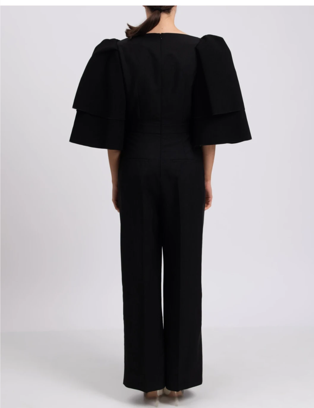 ROKSANDA Black Jumpsuit with Dramatic Sleeves  Size 10 UK / 6 US - photo 3