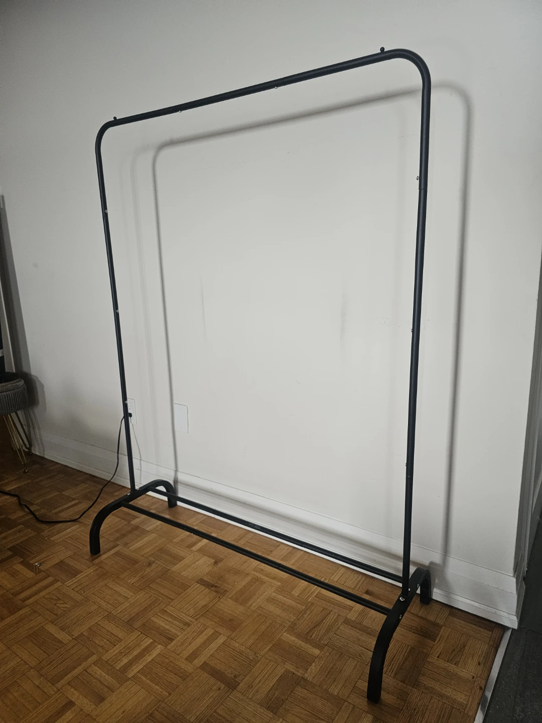 Black Metal Clothing Rack - photo 2