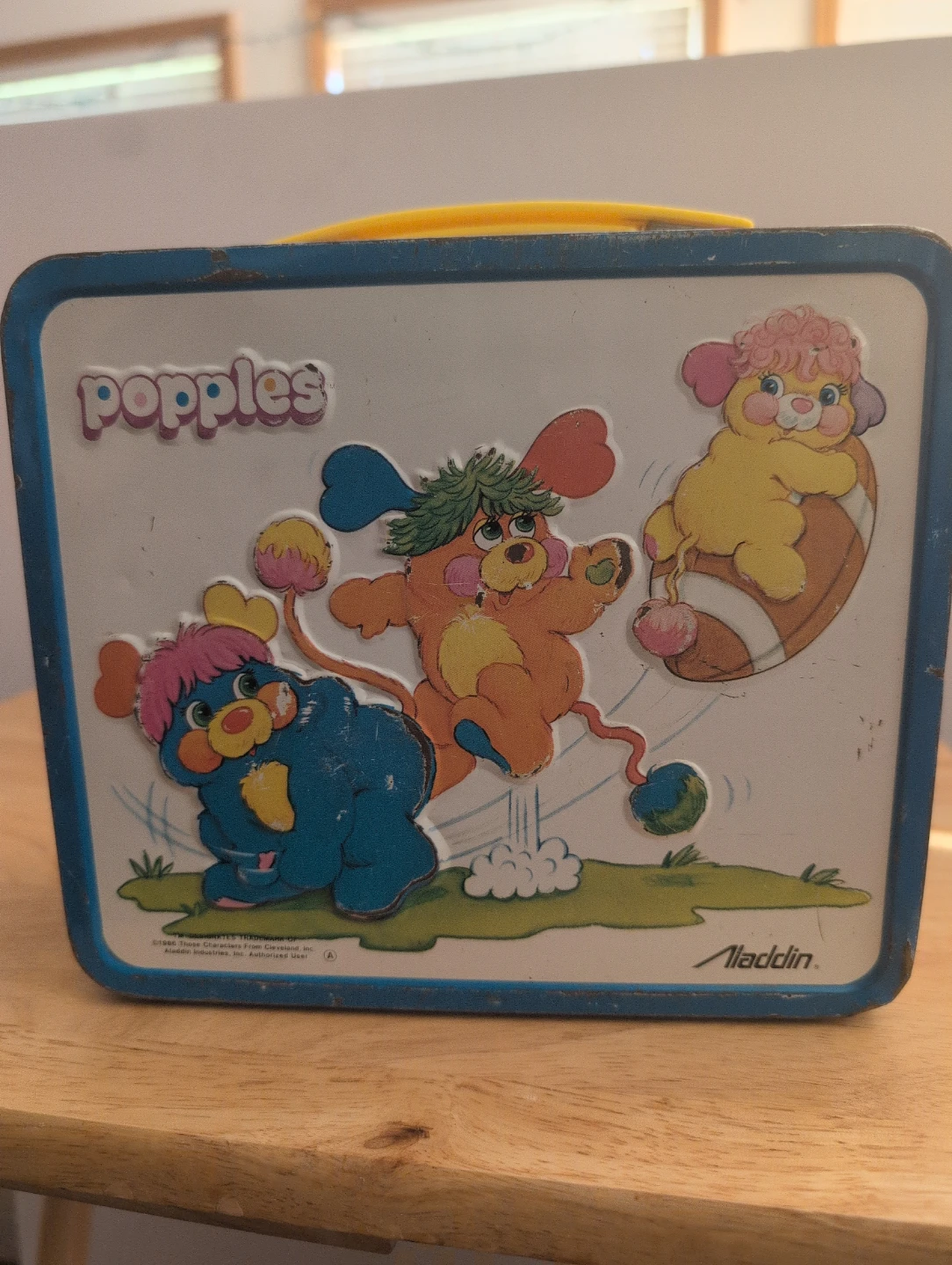 Vintage 1986 Popples Tin Lunch Box Aladdin ( No Thermos) - photo 2