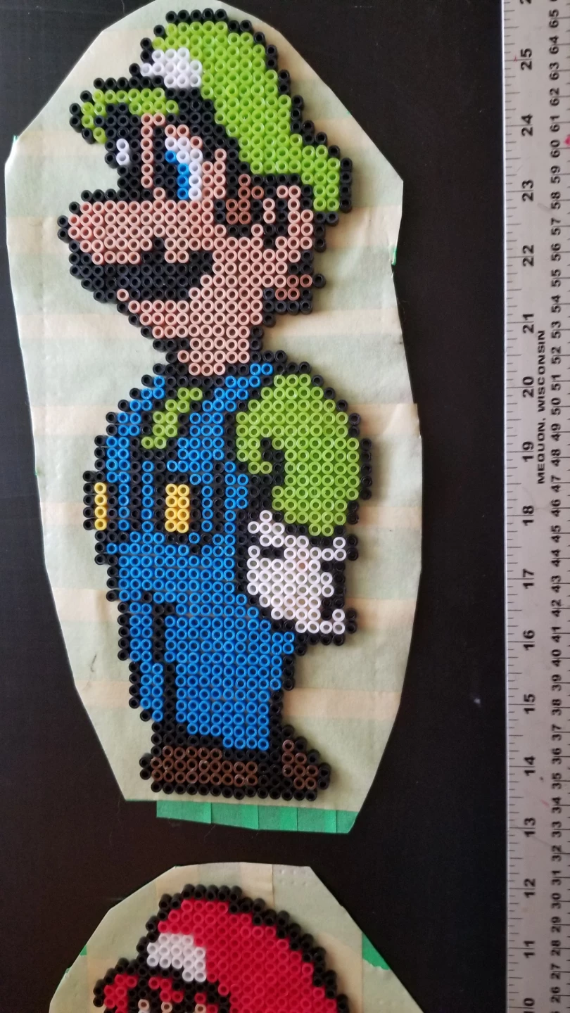 Luigi Perler Bead Art