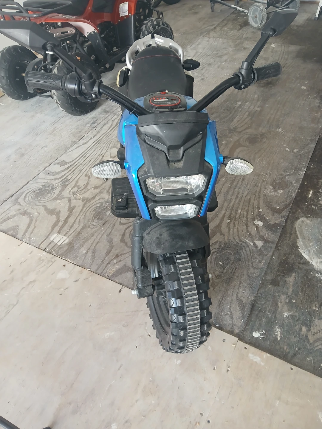 Blue Electric Ride-On Motorcycle Toy - photo 2