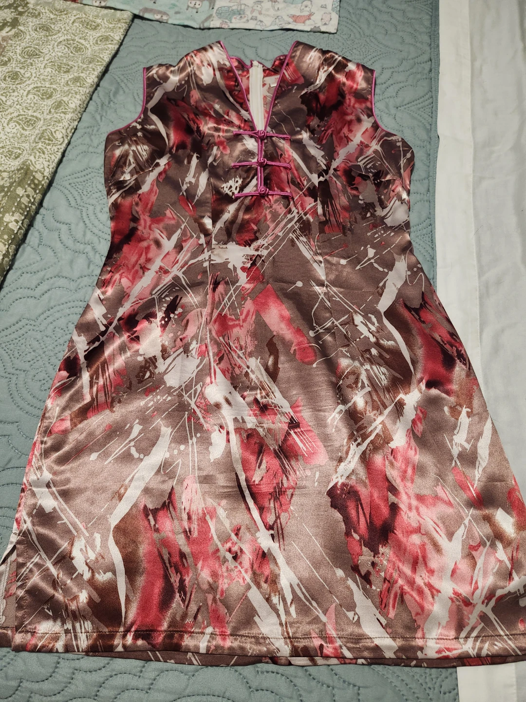 Silk and Linen Cheongsam Style Dresses and Tops - photo 4