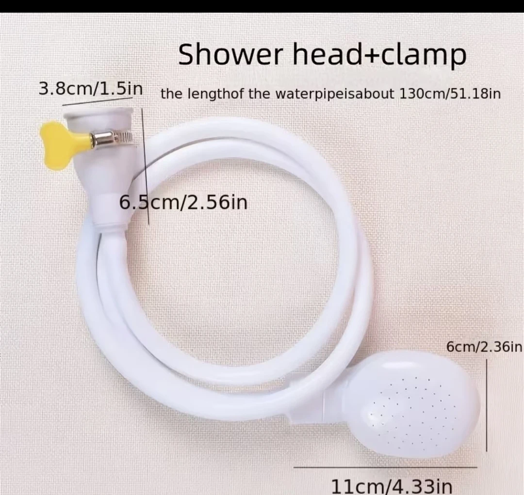 White Shower Head and Hose Kit - photo 4