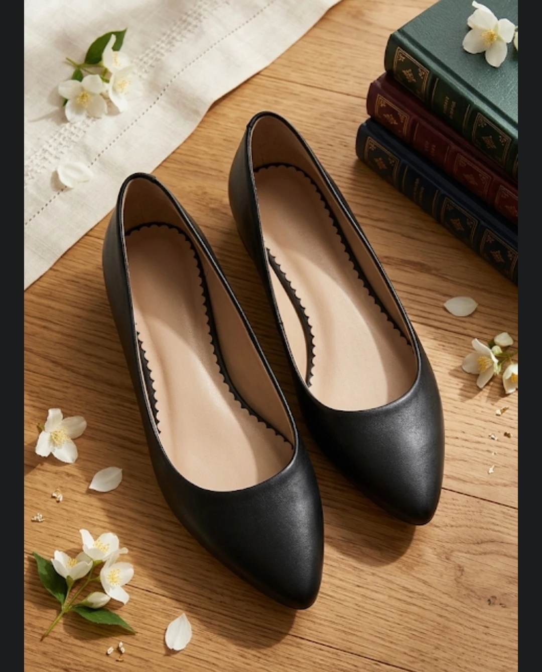 Black wedge pumps size 6.5/7