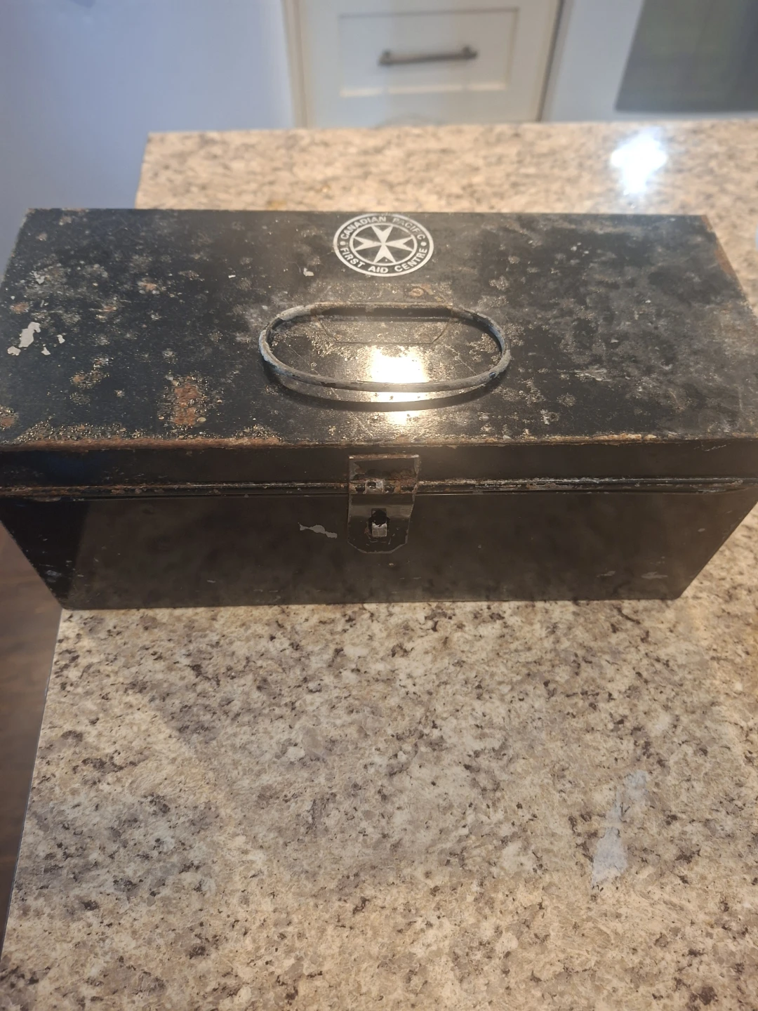Vintage Canadian Pacific First Aid Kit Box