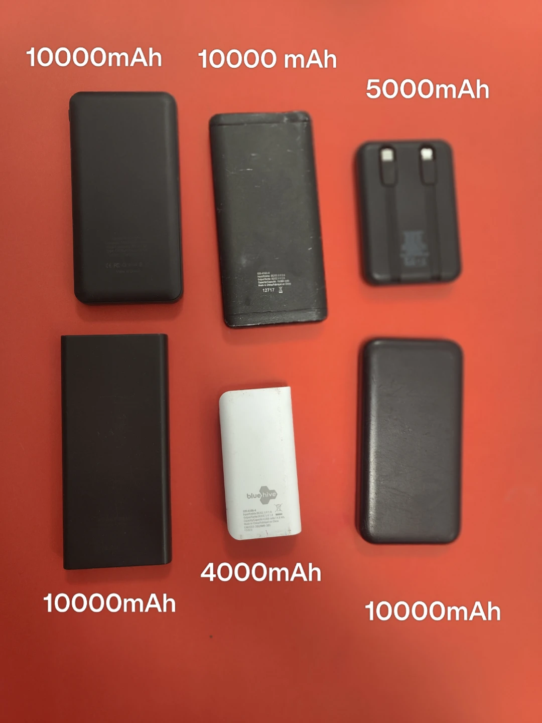 Lot of 6 Power Banks