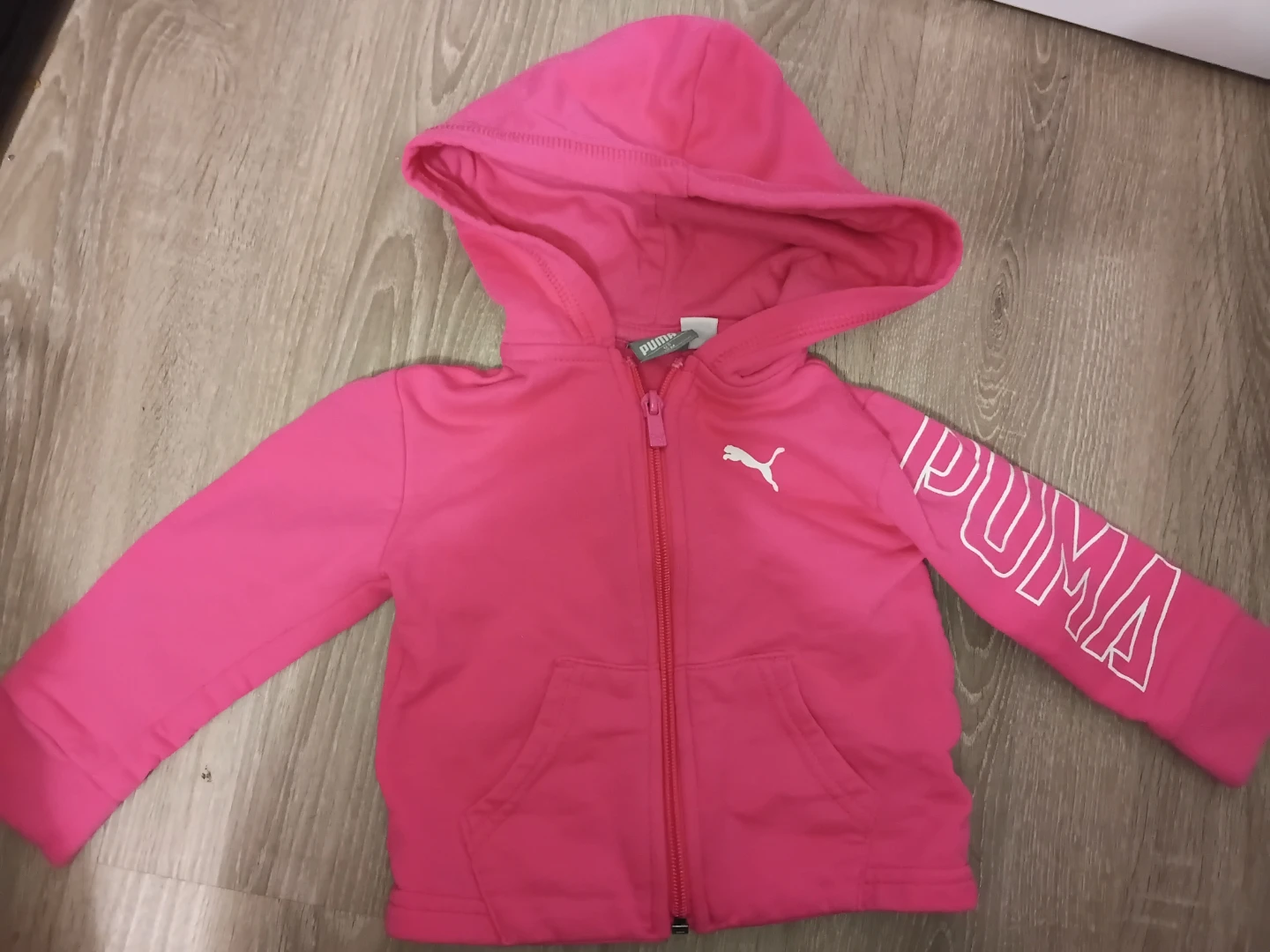 Puma Baby Girl's Pink Zip-Up Hoodie
