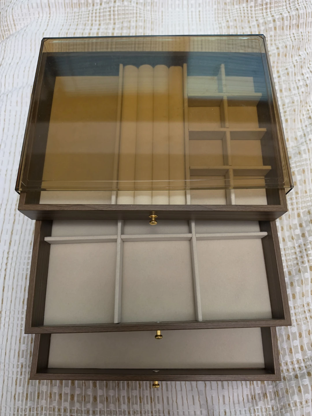 3 tier Jewelry Organizer Box with Drawers