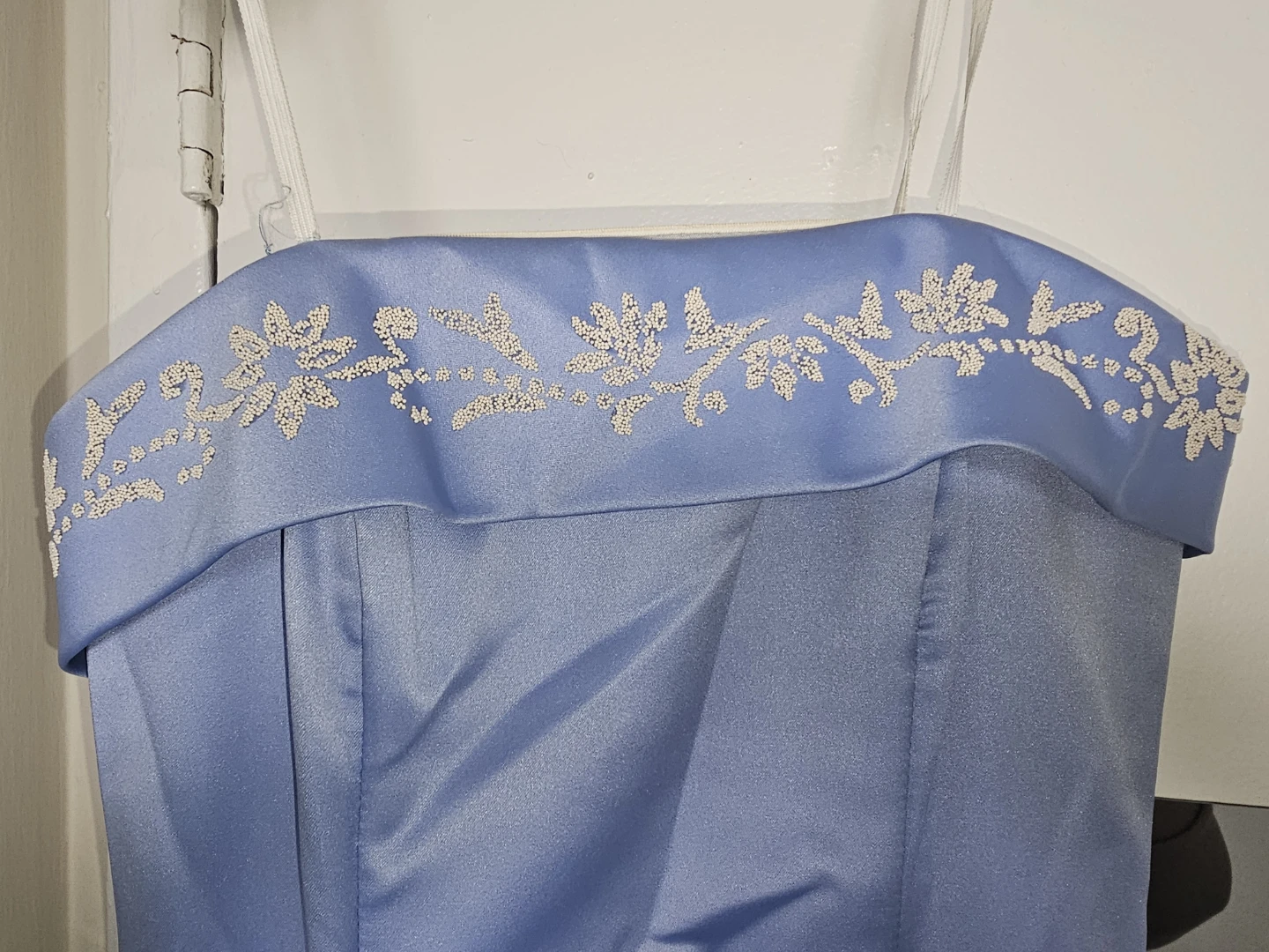 Fairweather Strapless Blue Formal Dress Beaded Embellishment - photo 2