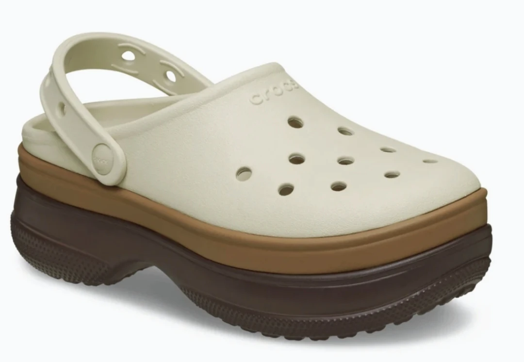 Crocs Classic Stacked Clog - Mocha (Size 8)