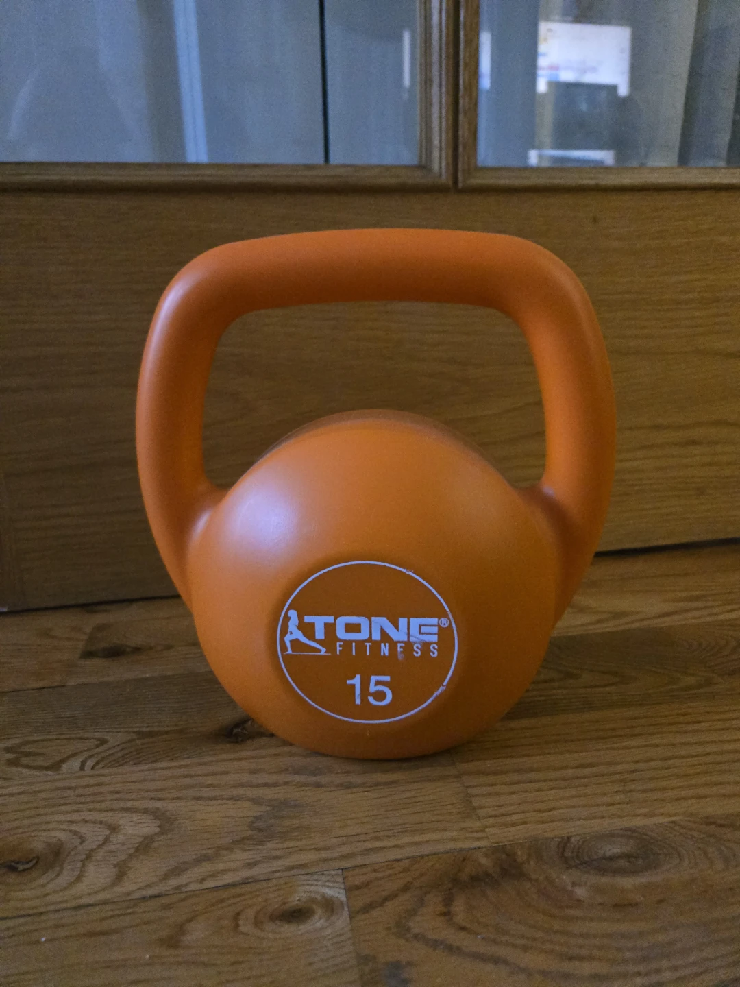 TONE FITNESS 15lb Kettlebell - Orange