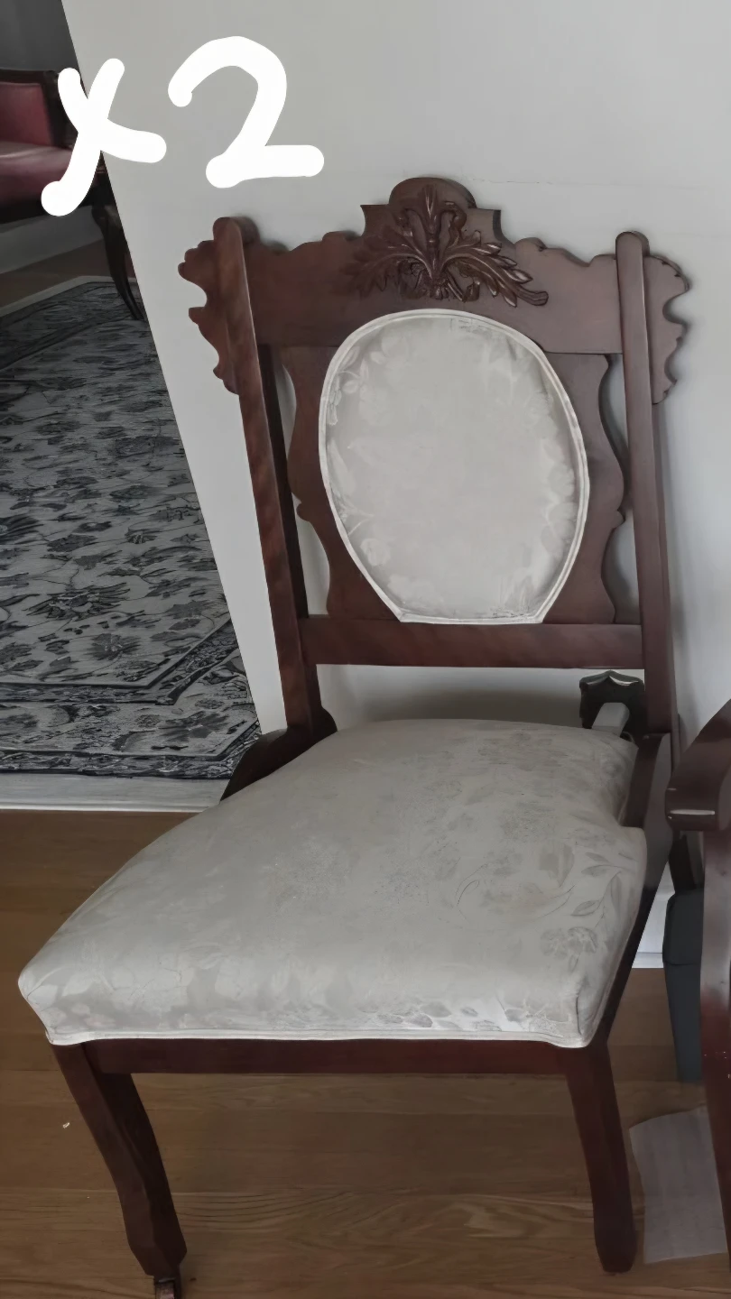 Vintage Wooden Armchairs - Set of 5