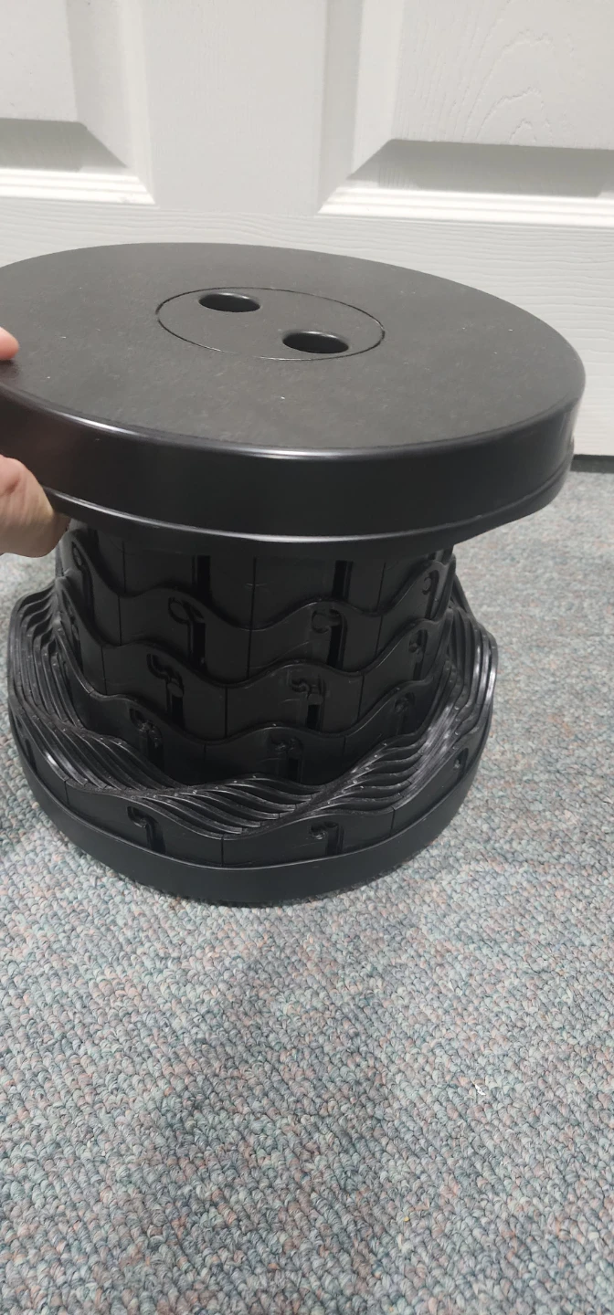 Black Collapsible Stool - photo 2
