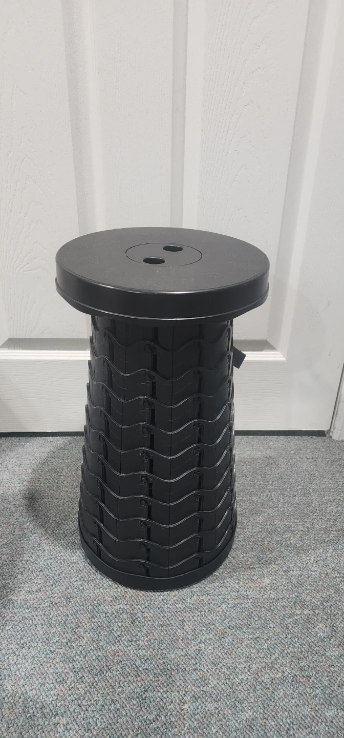 Black Collapsible Stool - photo 4