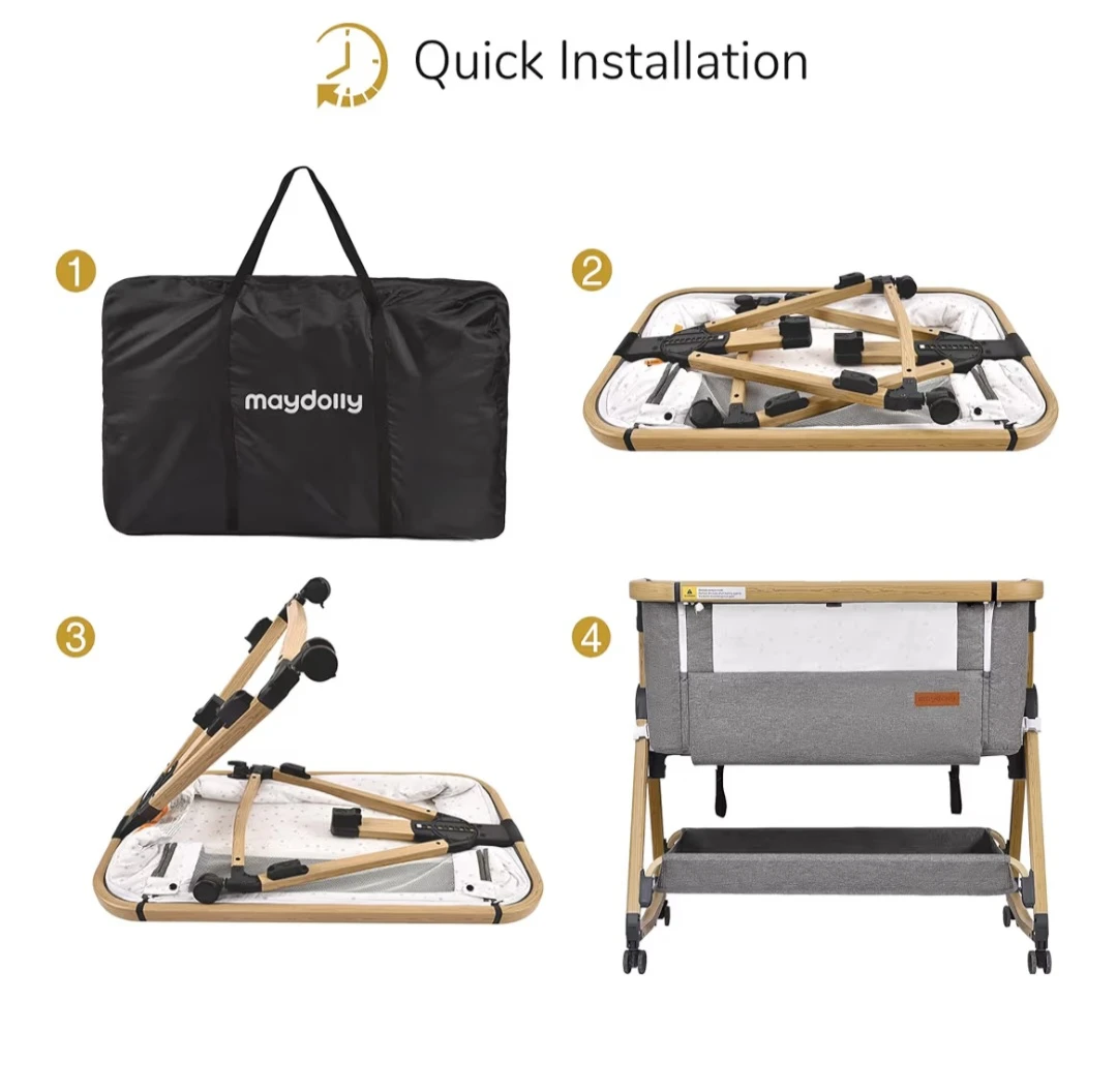 Maydolly 3-in-1 Baby Bassinet