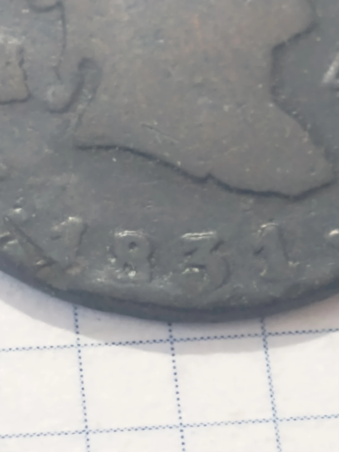 1831 Spain 4 maravedis coin - photo 3