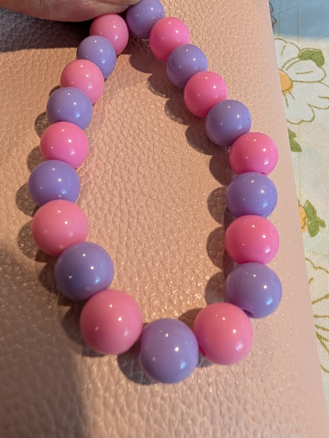 Beaded Bracelet - Yellow, Blue, Pink, Purple