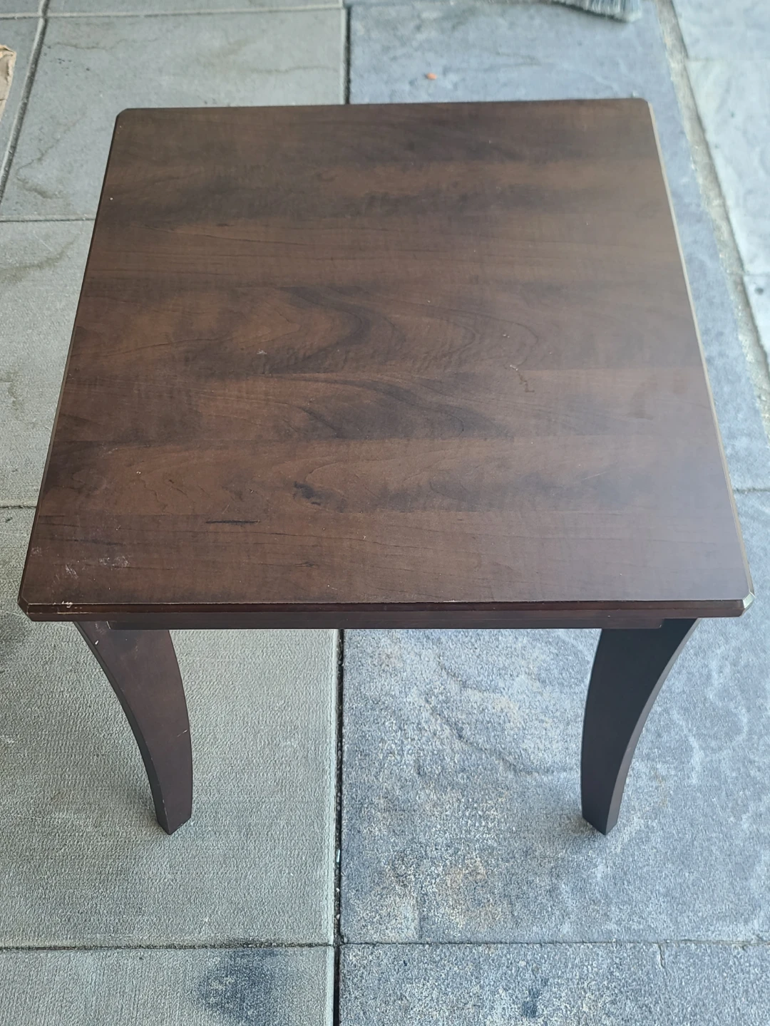 Dark Wood End Table - photo 3