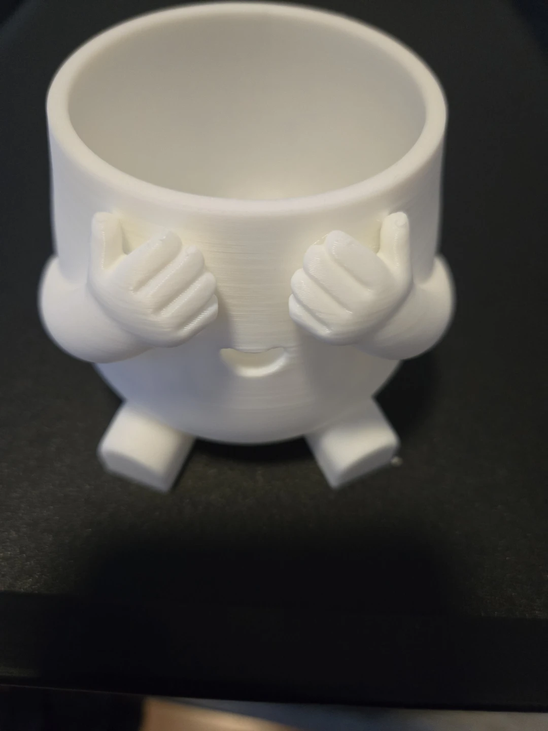White Cute Planter Pot